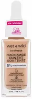 Wet n Wild Bare Focus Niacinamido odos atspalvio makiažas