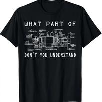 Designer mechanical engineering, technical designer, funny T-Shirt S juoda
