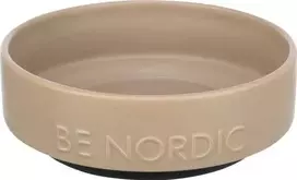 Trixie BE NORDIC dubenėlis, keraminis/guminis, 0,5 l/ø 16 cm, pilkšvai rudas
