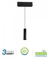 V-tac 15W pakabinamas šviestuvas į magnetines sistemas, juodas, 3000K