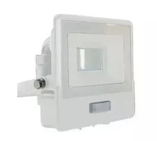 Samsung 10W LED prožektorius V-TAC, baltu korpusu, 4000K, su judesio davikliu