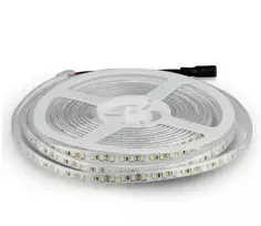 V-tac 8W/m LED juosta, 120LED/m, 12V, 4000K, IP65, 5 metrų ritė