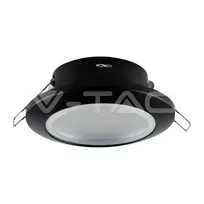 V-tac Apvalus GU10 lemputės rėmelis, juodas