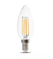 V-tac 4W LED žvakės formos lemputė, E14, 3000K, dimeriuojama