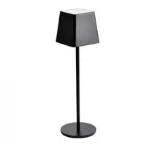 V-tac 2W LED įkraunamas stalinis šviestuvas, juodas, 3000K, dimeriuojamas