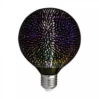 V-tac 4W LED 3D lemputė, G125, E27, 3000K