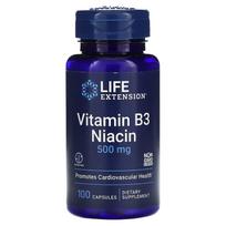 Life Extension, Vitamin B3 Niacin, 500mg, 100 capsules