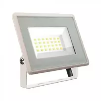 V-tac 20W LED prožektorius, baltu korpusu, 3000K, su maitinimo šaltiniu