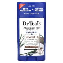 Dr. Teal's, dezodorantas be aliuminio, kokosų aliejus, 75 g (2,65 uncijos)