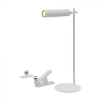 V-tac 3W LED įkraunamas magnetinis stalinis/sieninis šviestuvas, baltas, 4000K, dimeriuojamas