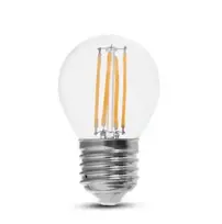 V-tac 6W LED filamentinė lemputė, E27, G45, 3000K