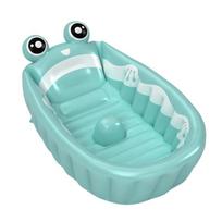 Kid Tub Inflatable Bathtub for Shower Foldable Baby Bath Tub Cartoon Animal Pattern Travel Shower Basin Bathtub