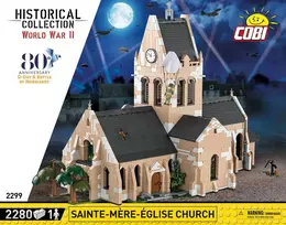 COBI-2299 blokuoja Antrojo pasaulinio karo Sainte-Mere-Eg 2280 klasės bažnyčią.