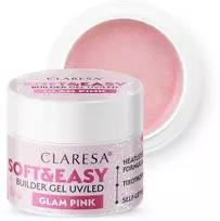 Activeshop Nagų priauginimo gelis Claresa Soft&Easy Builder Gel Glam Rožinė, 12 g