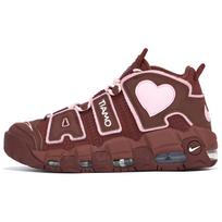Nike Air More Uptempo Atsparūs trinčiai Vidutinio aukščio Senoviniai Krepšinio Batai Moteriški Rudi Rožiniai DV3466-200(TeamTen-) 38