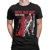 Dante Devils May Cry Apparel Unisex T Shirts Cotton Tee Graphic Print Action Adventure Game T-shirt Clothes S juoda