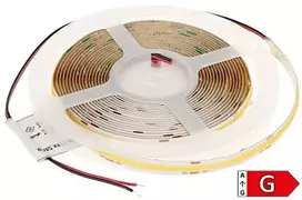 Mw Power COB LED juosta 12W 3000K 24V 480LED/m IP20 5 metrai