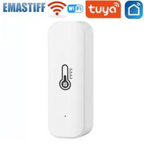 Tuya Smart WIFI Temperature And Humidity Sensor Indoor Hygrometer Thermometer Smart Life Control Support Alexa Google Assistant balta