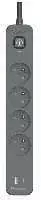 Tracer Power Line+ 1,5 m 4 USB lizdai PD18W grafito