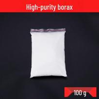 Didelio grynumo boro milteliai (fluxas) auksui, sidabrui ir variui lydyti bei lituoti 100g didelio grynumo boro spalvos