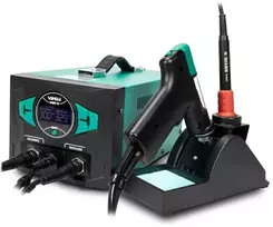 Yihua 948D-III 2in1 išlitavimo ir antgalio litavimo stotis su kompresoriumi - 290W