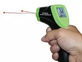 Elma Instruments Elma 610A infraraudonųjų spindulių termometras - su dvigubu lazeriniu taikikliu