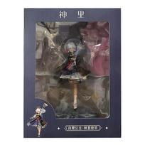 25CM Anime veiklos Genshin Impact Kamisato Ayaka figūrėlė Egreto Shuanghua stovinčios scenos modelis Žaislas Dovana Kolekcija Veiksmo figūrėlė With box