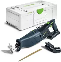 Akumuliatorinis tiesinis pjūklas Festool RSC 18 EB-Basic 18 V; (be akumuliatoriaus ir pakrovėjo)