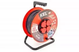 KEL ProFESIONAL LINE 40m H05RR- F 3x1.5 4xGS 16A IP44 juoda (W- 97056)