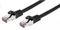 C-TECH kabelis patchcord Cat6, FTP, juodas, 1m
