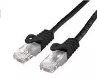 C-TECH kabelis patchcord Cat6, UTP, juodas, 5m