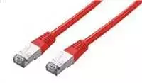 C-TECH kabelio pataisos laidas Cat5e, FTP, raudonas, 0,5 m
