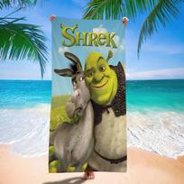 Klasikiniai Mielas Animacinis S-Shrek Dideli Mikropluošto Paplūdimio Rankšluosčiai Greitai Džiūstantis Rankšluostis Smėlio Paplūdimio Rankšluosčiai Baseino Rankšluostis Kelionei Plaukiojimui Baseine Jogai W40*H60(CM)