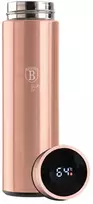 IŠMANUS PLIENINIS TERMOSANAS 0,45L SU LED TEMPERATŪROS INDIKATORIU BERLINGER HAUS ROSE GOLD BH-7954