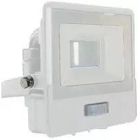 Samsung 10W LED prožektorius V-TAC, baltu korpusu, 6500K, su judesio davikliu