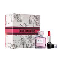 DIOR Perfume Flower Sweetheart 30ml + Blue Gold Lipstick #999 Legendary Red Lip mėlyna