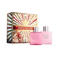 DIOR Miss Fragrance Care Limited Gift Box Holiday Theme Limited Soothing and Moisturizing Classic Floral Fragrance 175ml+175ml rožinio aukso spalvos