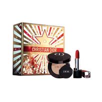 DIOR Lipstick Three-piece set: blue gold lipstick #999 velvet + embroidered outer box + soft and shiny #1N air cushion core mėlyna