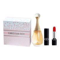 DIOR Intense Blue Gold Lipstick True Muse Perfume Set Pink Houndstooth Limited Gift Box Oriental Floral Fragrance EDP Bergamot Tuberose Rose Jasmine mėlyna