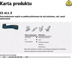 Klingspor Begaliniai diržai elektriniams įrankiams CS411X 75mm x 533mm storio. 60/10 vnt. (KBCS411X60)
