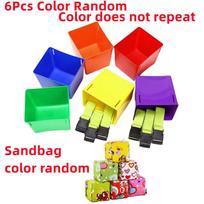 Belt Bucket Toys Sandbag Throwing Game Kindergarten outdoors Sensory Training Sports Running and Dodging Interactive Chase Game