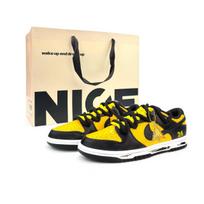 Nike Dunk Bumblebee 2.0 Cushioning, Wear Resistant Low top Skateboard Shoes Unisex Yellow Black DD1391-100(Team801-2S-BOX) 44