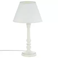 Šviestuvas stalinis su gaubtu baltas D20xH36 cm Atmosphera 121560
