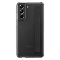 SAMSUNG EF-XG990CBE Clear Strap Cover for Galaxy S21 FE in Dark Gray