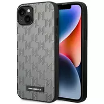 Karl Lagerfeld KLHCP14MSAKLHPG iPhone 14 Plus 6.7" hard case, grey | Saffiano Mono Metal Logo