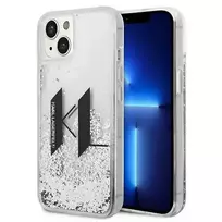 Karl Lagerfeld KLHCP14SLBKLCS iPhone 14 6.1" silver | silver hardcase Liquid Glitter Big KL