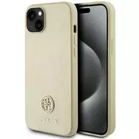 GUESS GUHCP15MPS4DGPD iPhone 15 Plus 6.7" gold hardcase with Strass Metal Logo