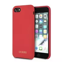 GUESS GUHCI8LSGLRE iPhone 7|8|SE 2020 | SE 2022 red|czerwony hard case, silicone