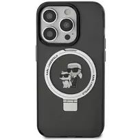 Karl Lagerfeld KLHMN61HMRSKCK iPhone 11 | Xr 6.1" black hard case with ring stand, Karl AND Choupettte MagSafe