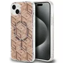 GUESS GUHMP15MHGCUSTGW iPhone 15 Plus | 14 Plus 6.7" brown hardcase IML GCube MagSafe